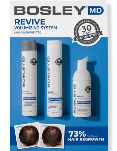 Набір для відновлення стоншеного нефарбованого волосся Bosley MD BosRevive Non Color-Treated Hair 30 Day Kit